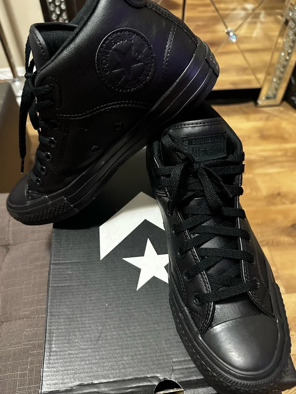 Converse All Star Low Top Sneakers - Black - Picture 3 of 8